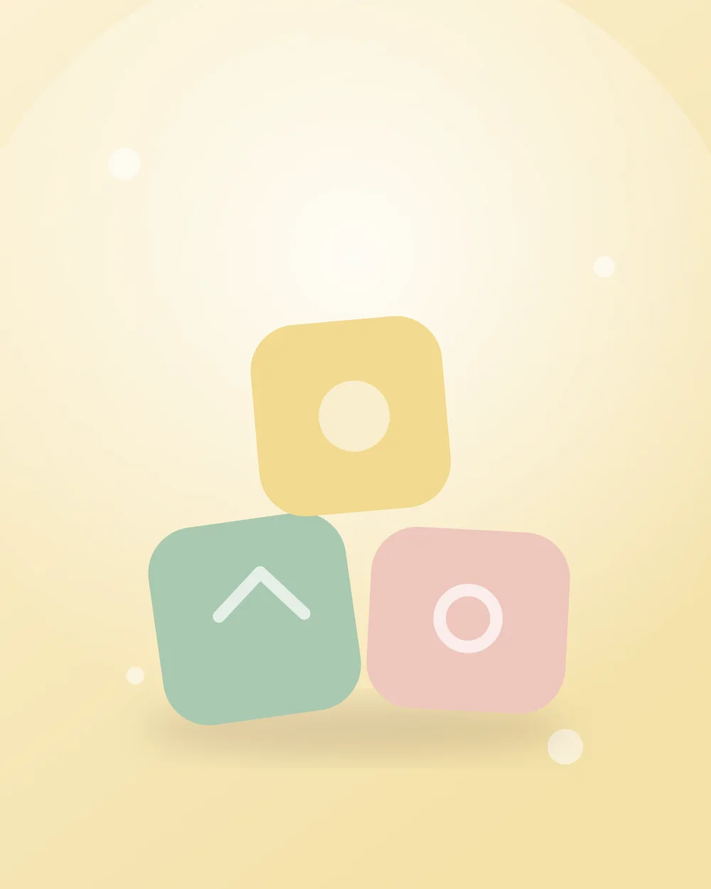 Rainbow Wooden Blocks, in Butter